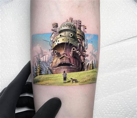 10 Enchanting Howl's Moving Castle Tattoos That Will Leave You Spellbound
